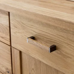 165x87x44 Sideboard in Asteiche auf Sockel - Zamron^Wohnen Discount