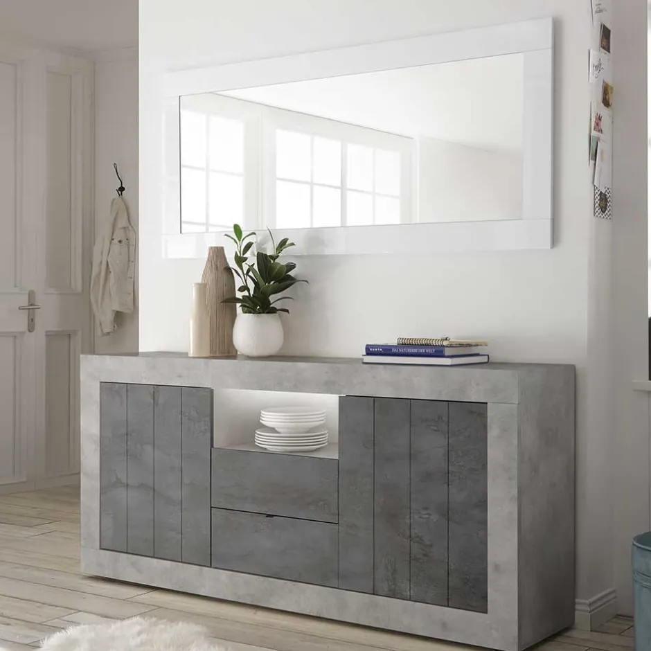 184x86x43 Sideboard in Grau zweifarbig - Faith^Wohnen Clearance