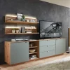 240x77x44 Sideboard in Graugrün und Wildeiche - Yoan^Wohnen