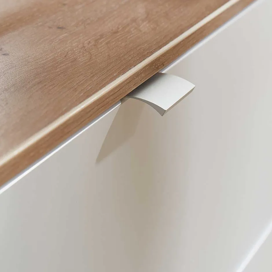 240x77x44 Sideboard in Graugrün und Wildeiche - Yoan^Wohnen