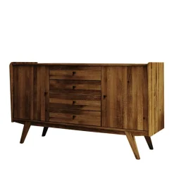 160x90x50 Sideboard in Nussbaumfarben lackiert - Nadelle^Wohnen Outlet