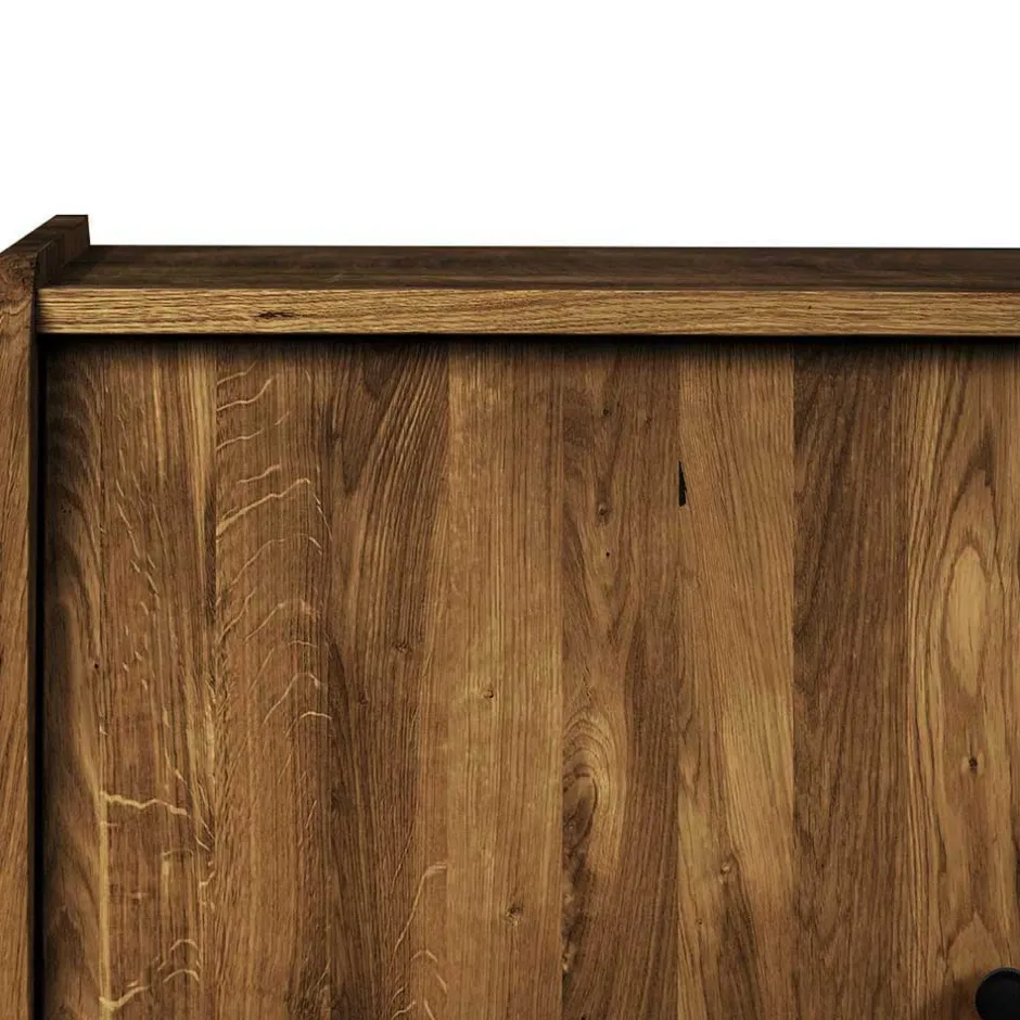 160x90x50 Sideboard in Nussbaumfarben lackiert - Nadelle^Wohnen Outlet