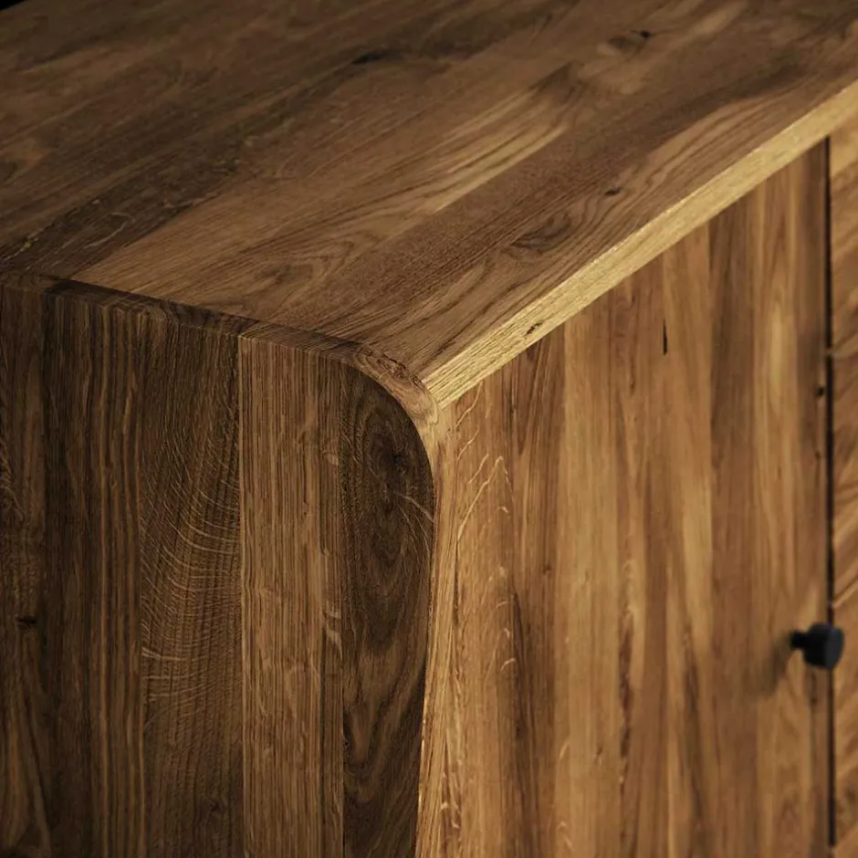 160x90x50 Sideboard in Nussbaumfarben lackiert - Nadelle^Wohnen Outlet