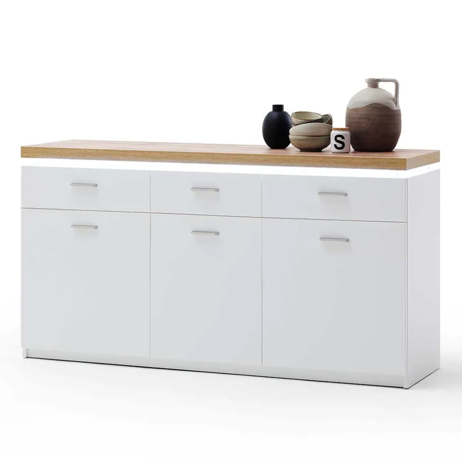 156x83x44 Sideboard mit LED Licht - Caldri^Wohnen