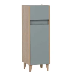 30x90x33 Skandi Bad Unterschrank in Hellblau - Settas^Wohnen Best