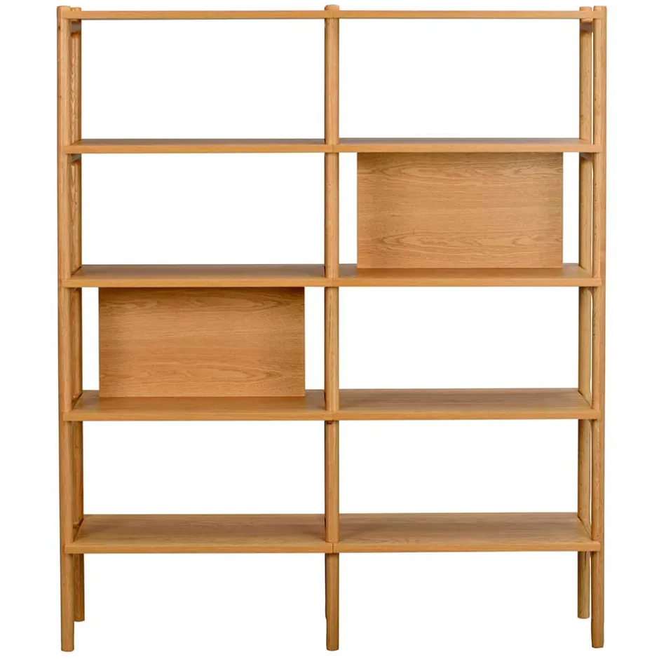 Wohnen 140x166x36 Skandi Regal mit acht Fächern - Esman