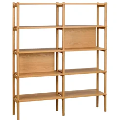 Wohnen 140x166x36 Skandi Regal mit acht Fächern - Esman