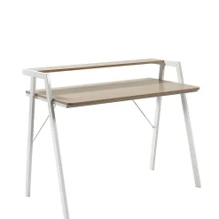 Wohnen 115x91x60 Skandi Schreibtisch mit Aufsatz - Shining