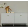 160x78x46 Skandi Sideboard 4-türig in Grau - Huvina^Wohnen Clearance