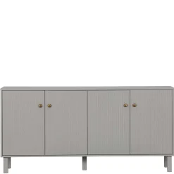 160x78x46 Skandi Sideboard 4-türig in Grau - Huvina^Wohnen Clearance