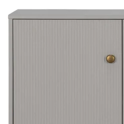 160x78x46 Skandi Sideboard 4-türig in Grau - Huvina^Wohnen Clearance