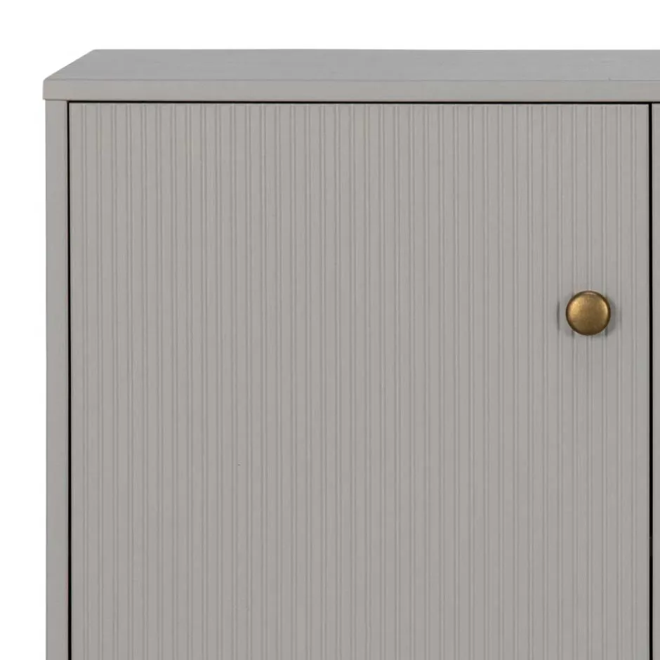 160x78x46 Skandi Sideboard 4-türig in Grau - Huvina^Wohnen Clearance