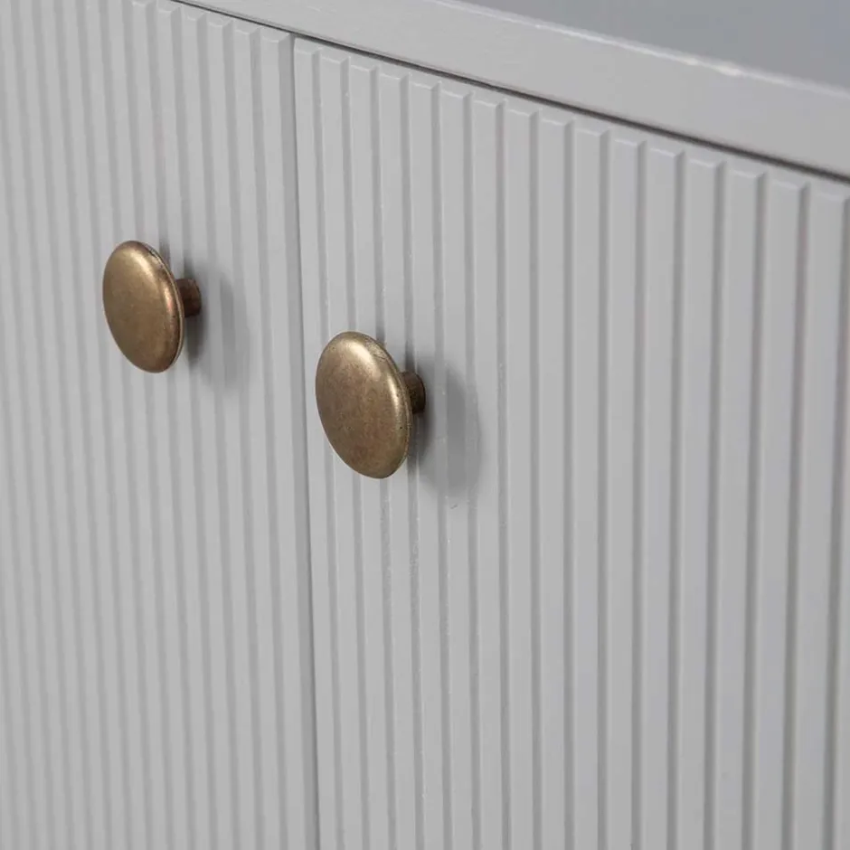 160x78x46 Skandi Sideboard 4-türig in Grau - Huvina^Wohnen Clearance