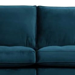 Wohnen 275x83x88 Sofa mit blauem Bezug aus Samt - Cumagon