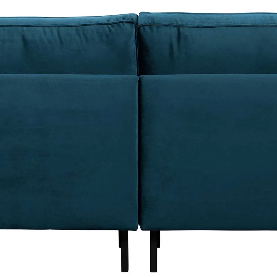 Wohnen 275x83x88 Sofa mit blauem Bezug aus Samt - Cumagon