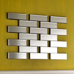 100x70x2 Spiegel in Ziegel Wand Design - Lennart^Wohnen Sale