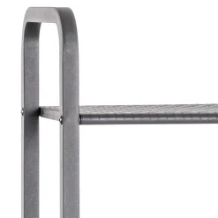 Wohnen 40x137x28 Stahlregal in Grau pulverbeschichtet - Nadiola