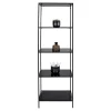51x170x36 Stahlregal in Schwarz lackiert - Esbessa^Wohnen Discount