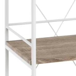 Wohnen 34x96x27 Standregal in Eiche hell & Weiß - Cepters