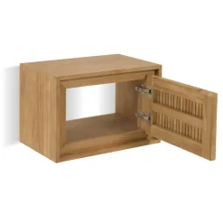 Wohnen 60x40x41 Teak Badschrank für Wandmontage - Sojettes