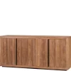 200x90x50 Teak Sideboard in Natur & Schwarz - Myons^Wohnen New