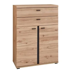 Wohnen 90x124x38 Teilmassiver Büroschrank modern - Emly