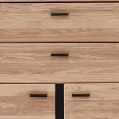 Wohnen 90x124x38 Teilmassiver Büroschrank modern - Emly