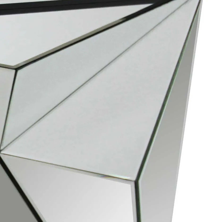 120x81x36 Tischkonsole aus Spiegelglas - Aknita^Wohnen Clearance