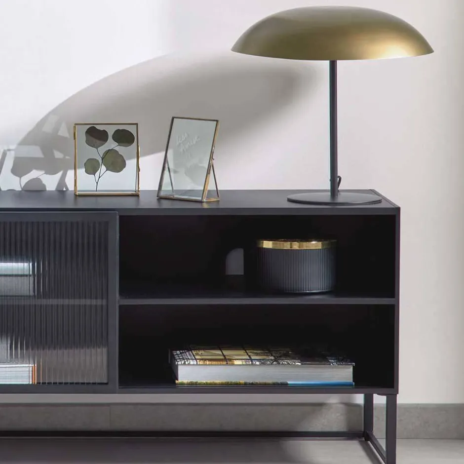 33x34x33 Tischleuchte im Pilz Design in Messing - Jaitur^Wohnen Hot