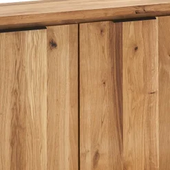 Wohnen 130x8x45 Türen-Kommode aus geölter Wildeiche - Sympatia