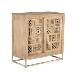 90x90x40 Türen-Kommode mit Ethno Flair - Valuta^Wohnen Outlet