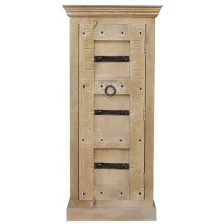 Wohnen 55x120x45 1-türige Hochkommode im Shabby Chic - Abid