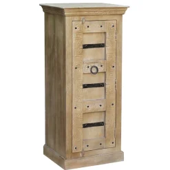 Wohnen 55x120x45 1-türige Hochkommode im Shabby Chic - Abid