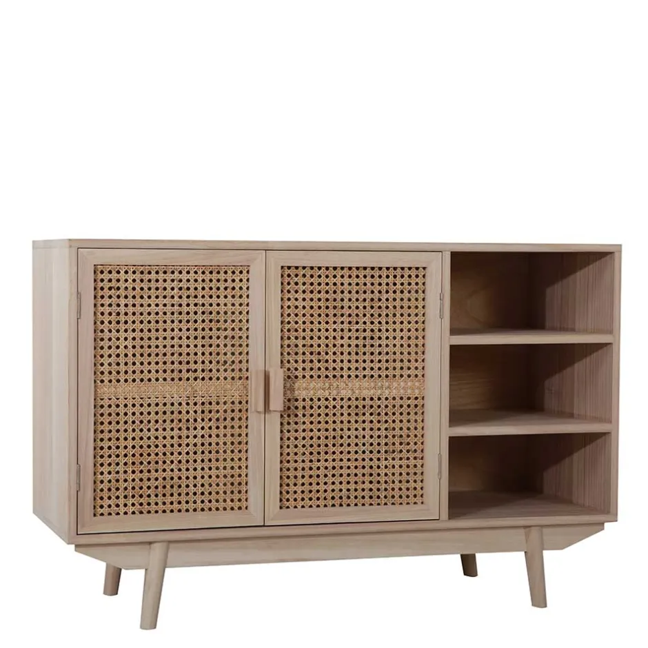 100x65x36 2-türige Kommode mit drei offenen Fächern - Oncinasa^Wohnen Online