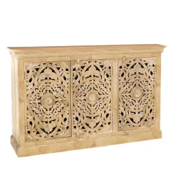 140x90x40 3-türige Kommode mit Schnitzerei - Runiasa^Wohnen Online