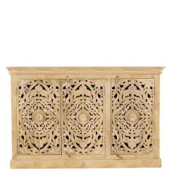 140x90x40 3-türige Kommode mit Schnitzerei - Runiasa^Wohnen Online