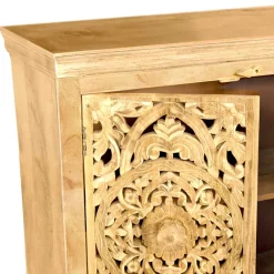 140x90x40 3-türige Kommode mit Schnitzerei - Runiasa^Wohnen Online