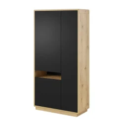 93x181x40 3-türige Schrank mit offenem Fach - Ilunas^Wohnen Outlet