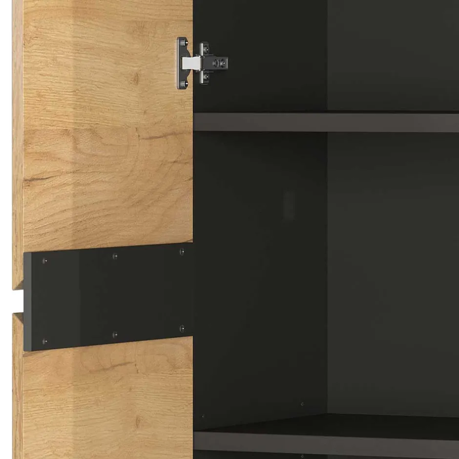 80x197x40 2-türiger Aktenschrank in Wildeiche Optik - Contrage^Wohnen Sale