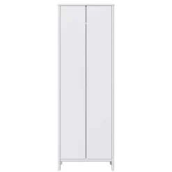 65x192x34 2-türiger Garderobenschrank in Weiß - Oranias^Wohnen Outlet