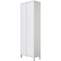 65x192x34 2-türiger Garderobenschrank in Weiß - Oranias^Wohnen Outlet