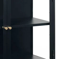 Wohnen 90x85x40 2-türiger Schrank aus Glas & Metall - Butoaie