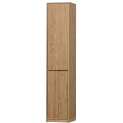 40x199x40 2-türiger Schrank in Eiche Furnier - Ewana^Wohnen Clearance