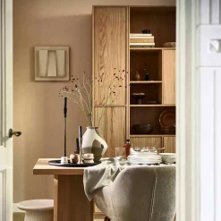 40x199x40 2-türiger Schrank in Eiche Furnier - Ewana^Wohnen Clearance