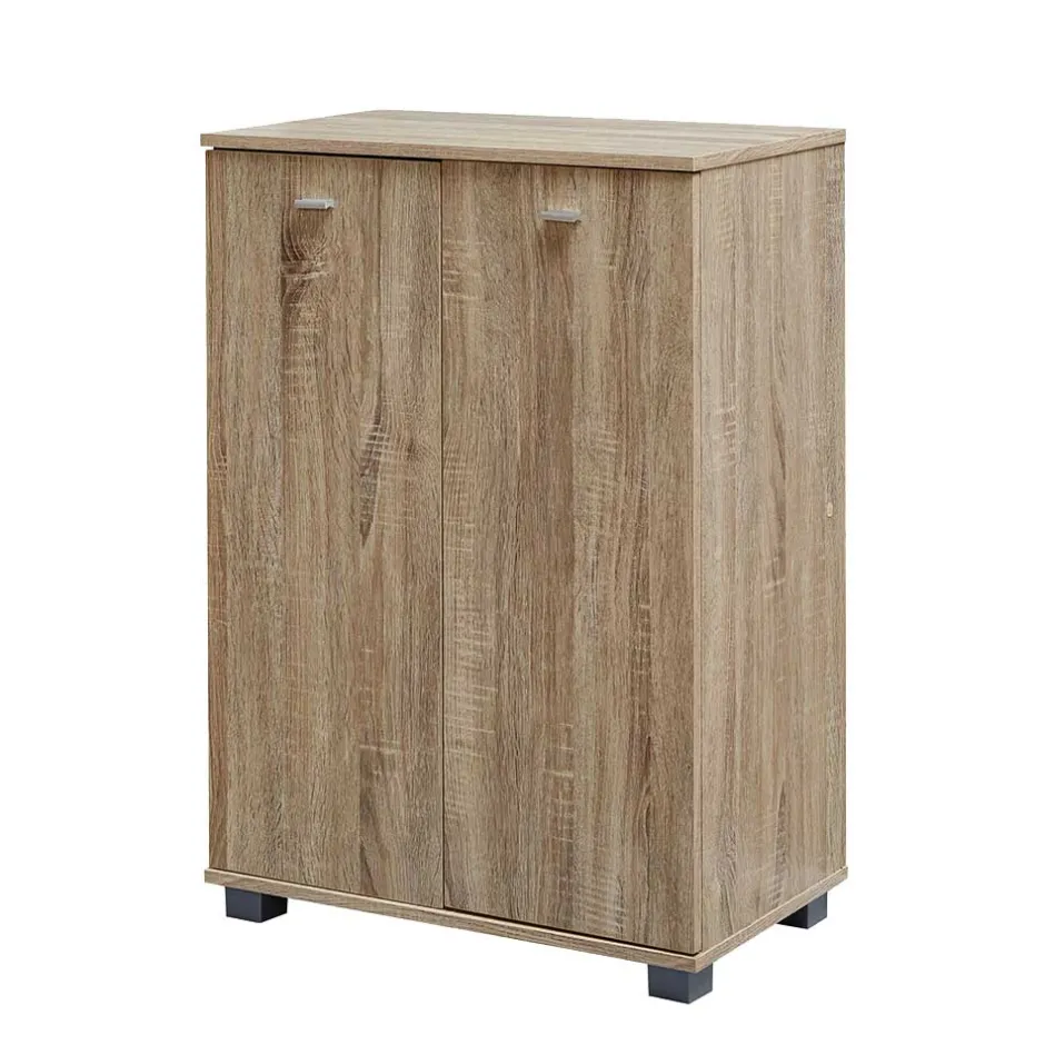 Wohnen 60x90x35 2-türiger Schuhschrank in Sonoma-Eiche - Trendenca