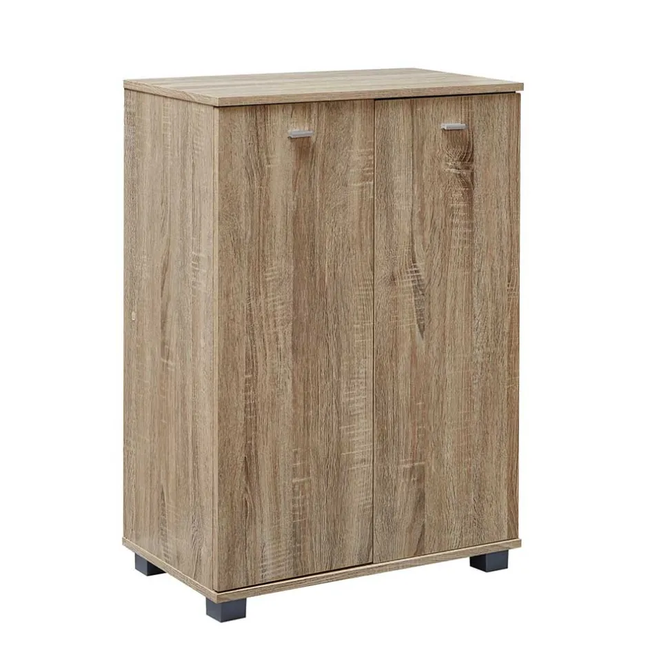 Wohnen 60x90x35 2-türiger Schuhschrank in Sonoma-Eiche - Trendenca