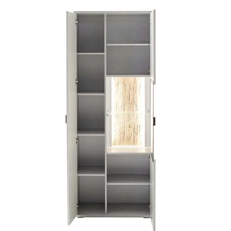 Wohnen 75x199x37 2-türiger Wohnzimmerschrank modern - Apulco