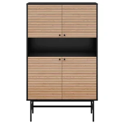 100x155x40 4-türiges Highboard mit offenem Fach - Varaba^Wohnen Clearance