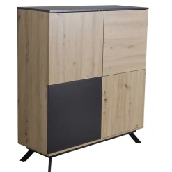 Wohnen 110x125x40 4-türiges Highboard modern - Heraklion
