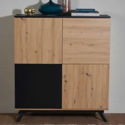 Wohnen 110x125x40 4-türiges Highboard modern - Heraklion